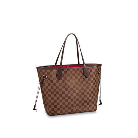 louis vuitton neverfull mm monogram or damier ebene|damier neverfull mm price.